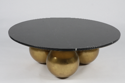 Modern Design Metal leg Stone top finish Coffee Table